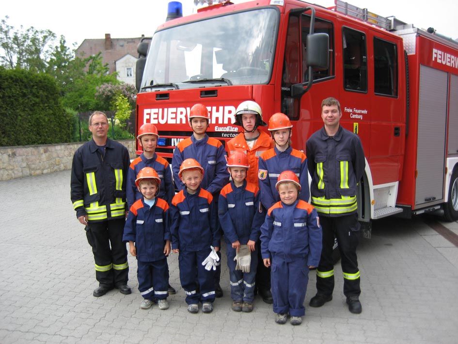 Gruppenbild Jugendfeuerwehr Camburg